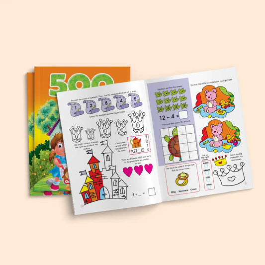 500 Activities to Keep You Busy combo of Amazing Animals, Boy's World, Prehistoric Animals - Nageen Prakashan