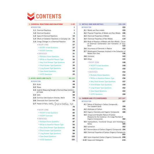 Nootan CBSE Board Chemisry Textbook For Class 10th Academic Year 2025-26