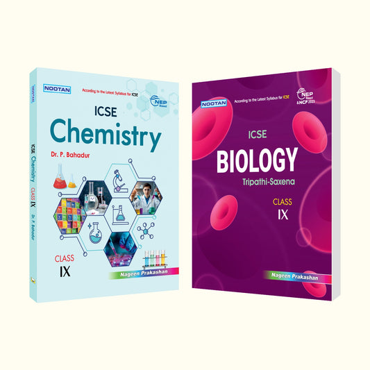 Nootan ICSE Text Book Combo Set Of Chemistry & Biology For Class-9 Academic Year 2026-27 - Nageen Prakashan