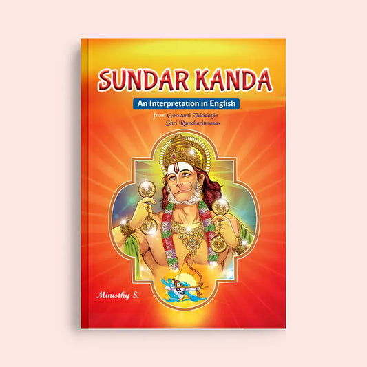 Sundar Kanda, Devotional Lord Hanuman Prayer Spiritual Book (In English Language Interpretation) by Goswami Tulsidasji's Shri Ram CharitManas - Nageen Prakashan