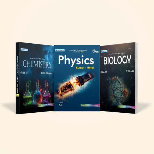 Nootan CBSE Class 12th Book Sets of Physics, Chemistry and Biology (Set of 3 Books) For 2025-2026 Board Exam By Nageen Prakashan