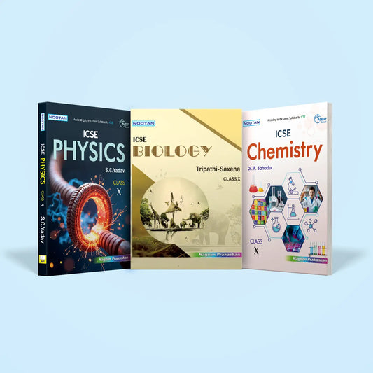 Nootan ICSE Text Book 3 Combo Set Of Physics, Chemistry & Biology For Class-10 Academic Year 2025-2026 - Nageen Prakashan