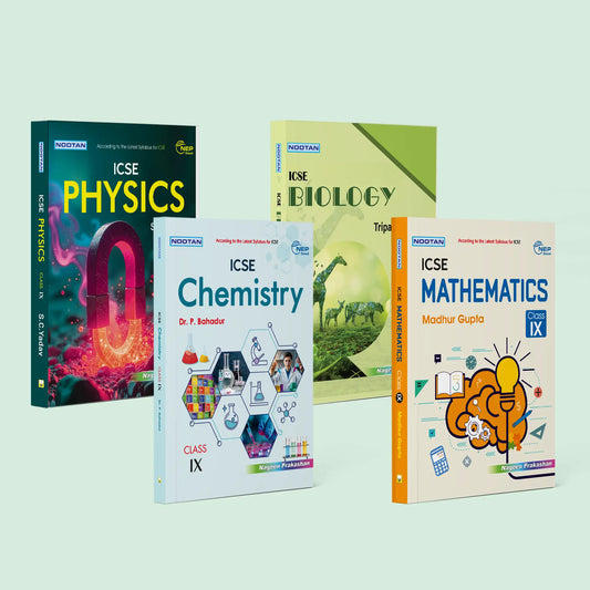 Nootan ICSE Text Book 4 Combo Set Of Physics, Chemistry , Biology & Mathematics For Class-9 Academic Year 2025-2026 - Nageen Prakashan