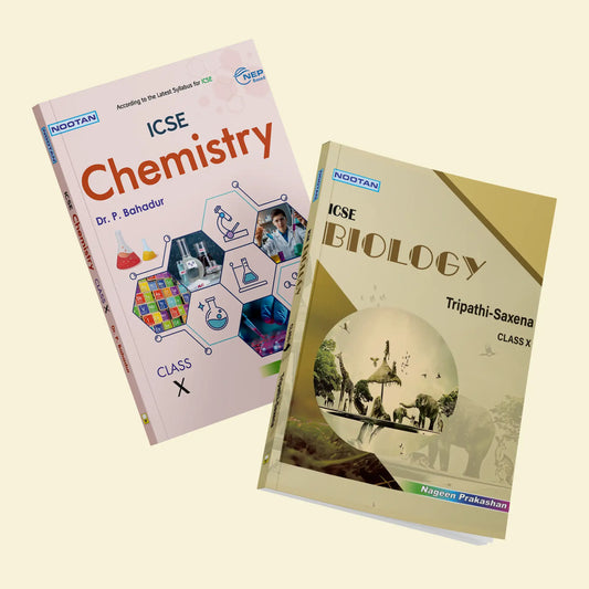Nootan ICSE Text Book Combo Set Of Chemistry & Biology For Class-10 Academic Year 2025-2026 - Nageen Prakashan