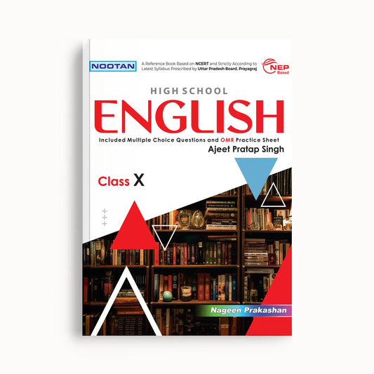 Nootan UP Board English Textbook For Class 10th - Academic Year 2026-27 By Ajeet Pratap Singh - Nageen Prakashan