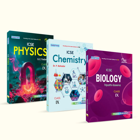 Nootan ICSE Text Book 3 Combo Set Of Physics, Chemistry & Biology For Class-9 Academic Year 2026-27 - Nageen Prakashan