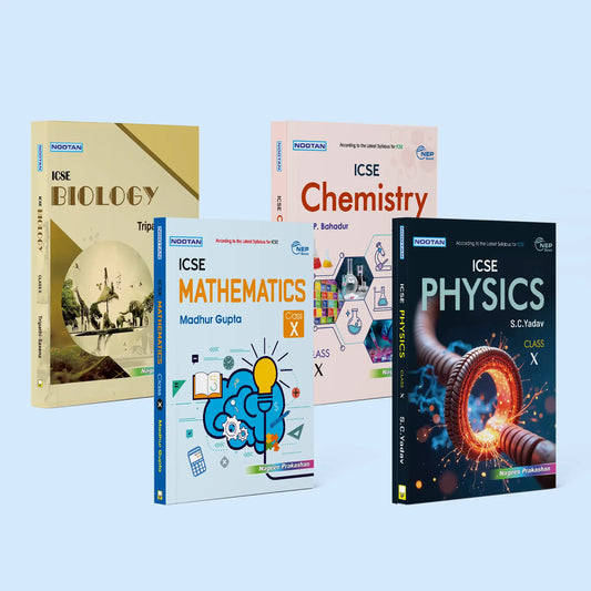 Nootan ICSE Text Book 4 Combo Set Of Physics, Chemistry , Biology & Mathematics For Class-10 Academic Year 2025-2026 - Nageen Prakashan