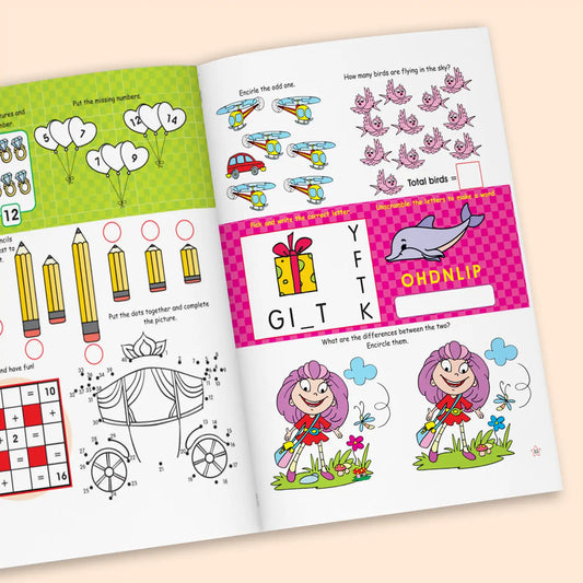 Vibrant and Engaging Children’s Activity Book Featuring 500 Educational Tasks That Nurture Cognitive Skills, Artistic Talent, and Logical Thinking