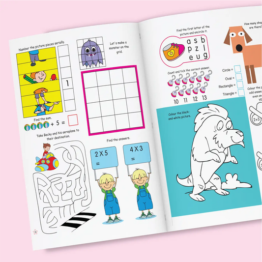 Vibrant and Engaging Children’s Activity Book Featuring 500 Educational Tasks That Nurture Cognitive Skills, Artistic Talent, and Logical Thinking