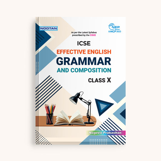 Nootan ICSE Board English Grammar Text Book For Class 10th - Academic Year 2025-26 By Nageen Prakashan