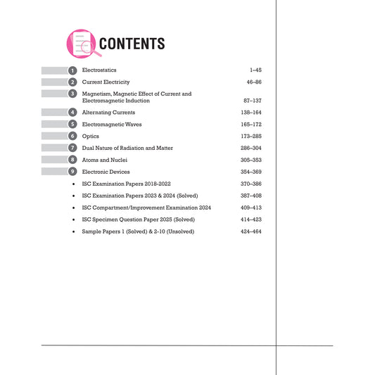 Vatsal ISC Handbook Physics Class 12th for Board Exam 2025 -  Nageen Prakashan