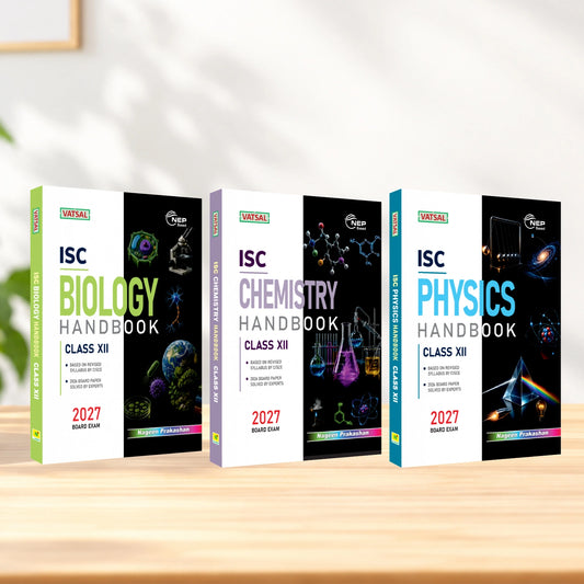 Vatsal ISC Handbooks Physics, Chemistry and Biology Class 12th For Board Exam 2026-2027 (Set of 3 Combos Handbook PCB) - Nageen Prakashan