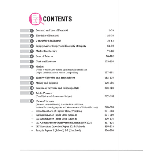 Vatsal ISC Handbook Economics Class 12th for Board Exam 2025 -  Nageen Prakashan