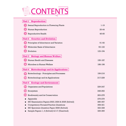 Vatsal ISC Board Biology Handbook Class 12th for Board Exam 2026 - Nageen Prakashan