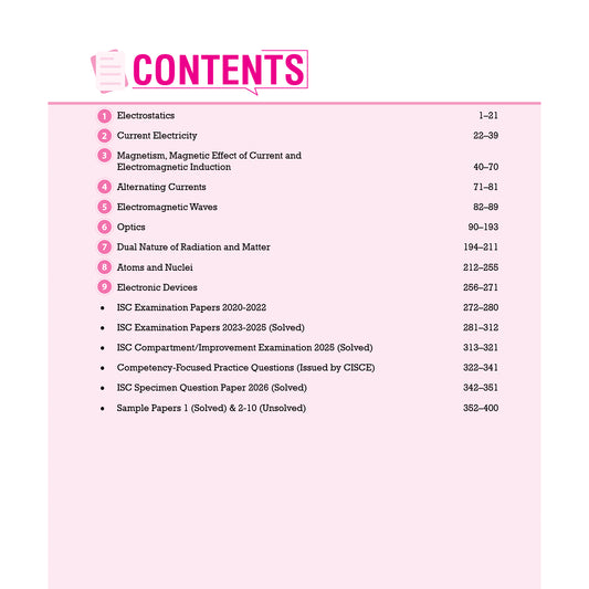 Vatsal ISC Physics Handbook Class 12th for Board Exam 2026 - Nageen Prakashan