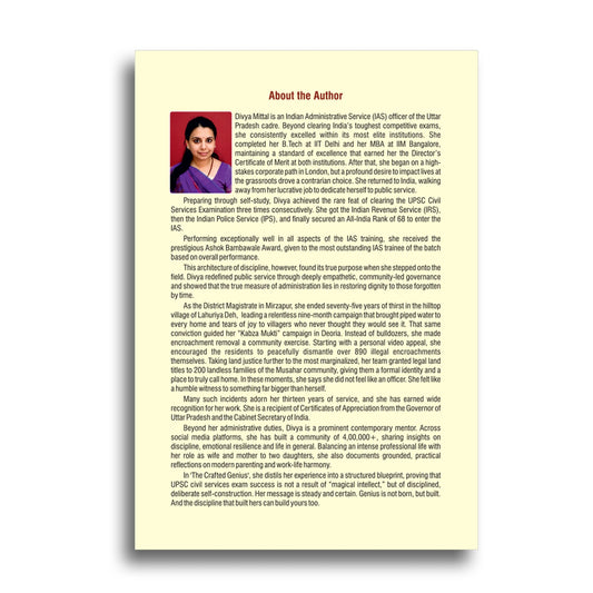 The Crafted Genius: A Blueprint for UPSC Success Through Discipline, Mindset & Strategic Execution