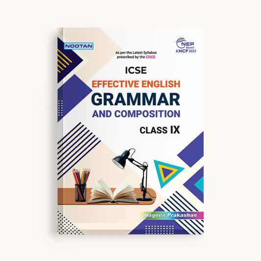 Nootan ICSE Board English Grammar Text Book For Class 9th - Academic Year 2025-26 By Nageen Prakashan