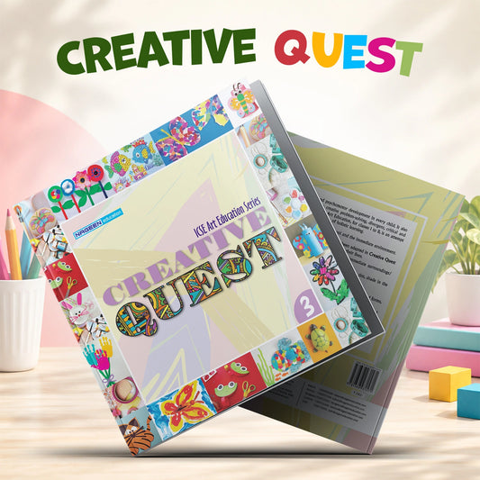 Creative Quest, Coloring Book for Class 3 | Drawing, Colouring & Art Book for Kids | Creative Activity Book