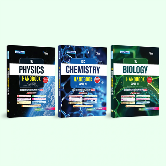 Vatsal ISC Handbooks Physics, Chemistry and Biology Class 12th For Board Exam 2026  (Set of 3 Combos Handbook PCB) - Nageen Prakashan