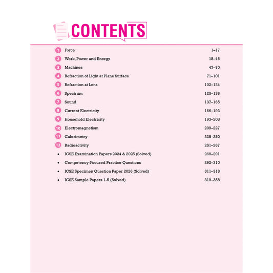 Vatsal ICSE Handbook Physics Class 10th for Board Exam 2026 -  Nageen Prakashan