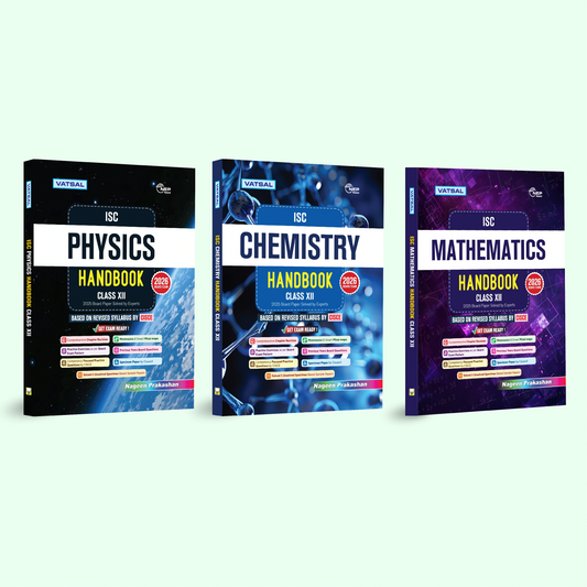 Vatsal ISC Handbooks Physics, Chemistry and Mathematics Class 12th For Board Exam 2026 (Set of 3 Combos Handbook PCM) - Nageen Prakashan