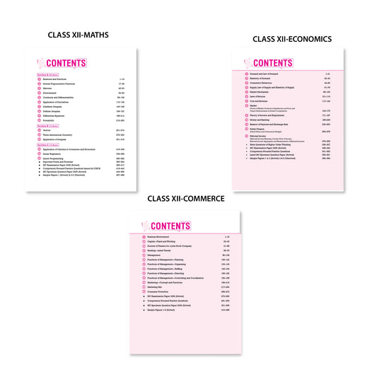 Vatsal ISC Handbooks Mathematics, Economics and Commerce Class 12th For Board Exam 2026 (Set of 3 Combos Handbook MEC) - Nageen Prakashan