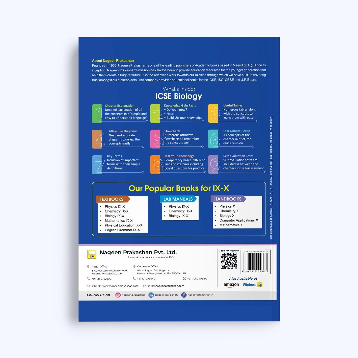 Nootan ICSE Board Biology Text Book For Class 10th - Academic Year 2026-27 By Tripathi-Saxena - Nageen Prakashan