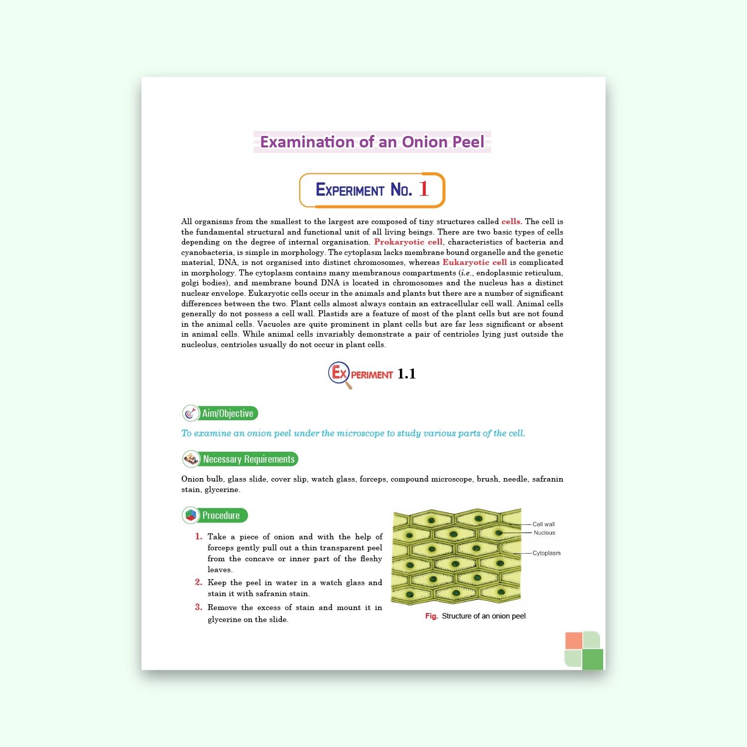 Nootan ICSE Board Biology Lab Manual For Class 9th - Academic Year 2026-27 By Dr. D.K. Jain - Nageen Prakashan