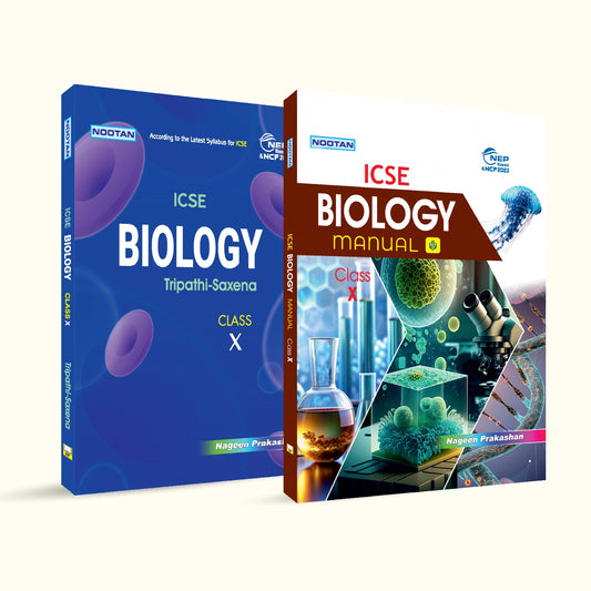 Nootan ICSE Biology Combo Set (Text Book & Lab Manual) For Class-10 Academic Year 2026-27 -   Nageen Prakashan