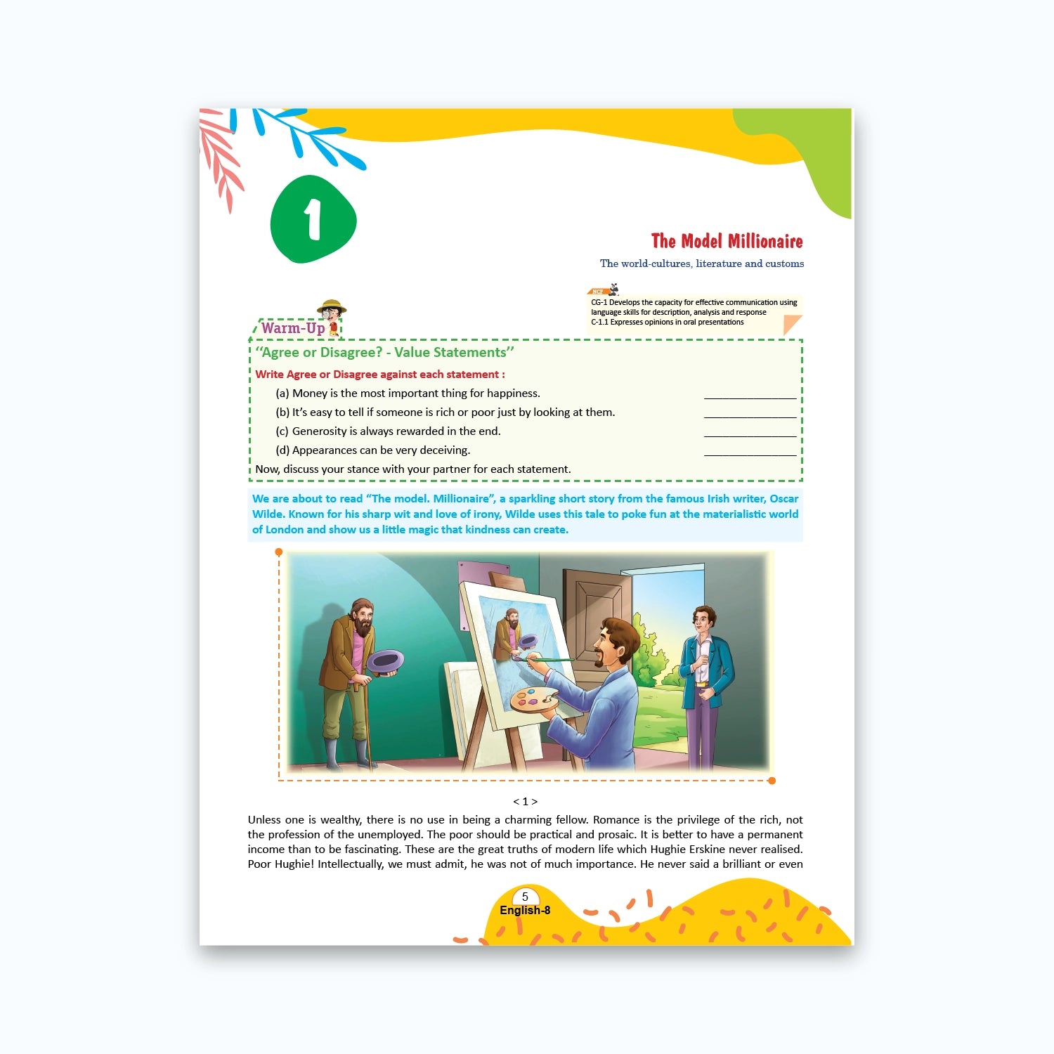 CBSE Board Rising English Reader Class 8 Textbook – Simmi Gurwara | Academic Year: 2026-27 | Nageen Prakashan