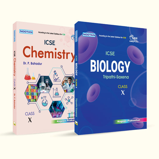 Nootan ICSE Text Book Combo Set Of Chemistry & Biology For Class-10 Academic Year 2026-27 -  Nageen Prakashan