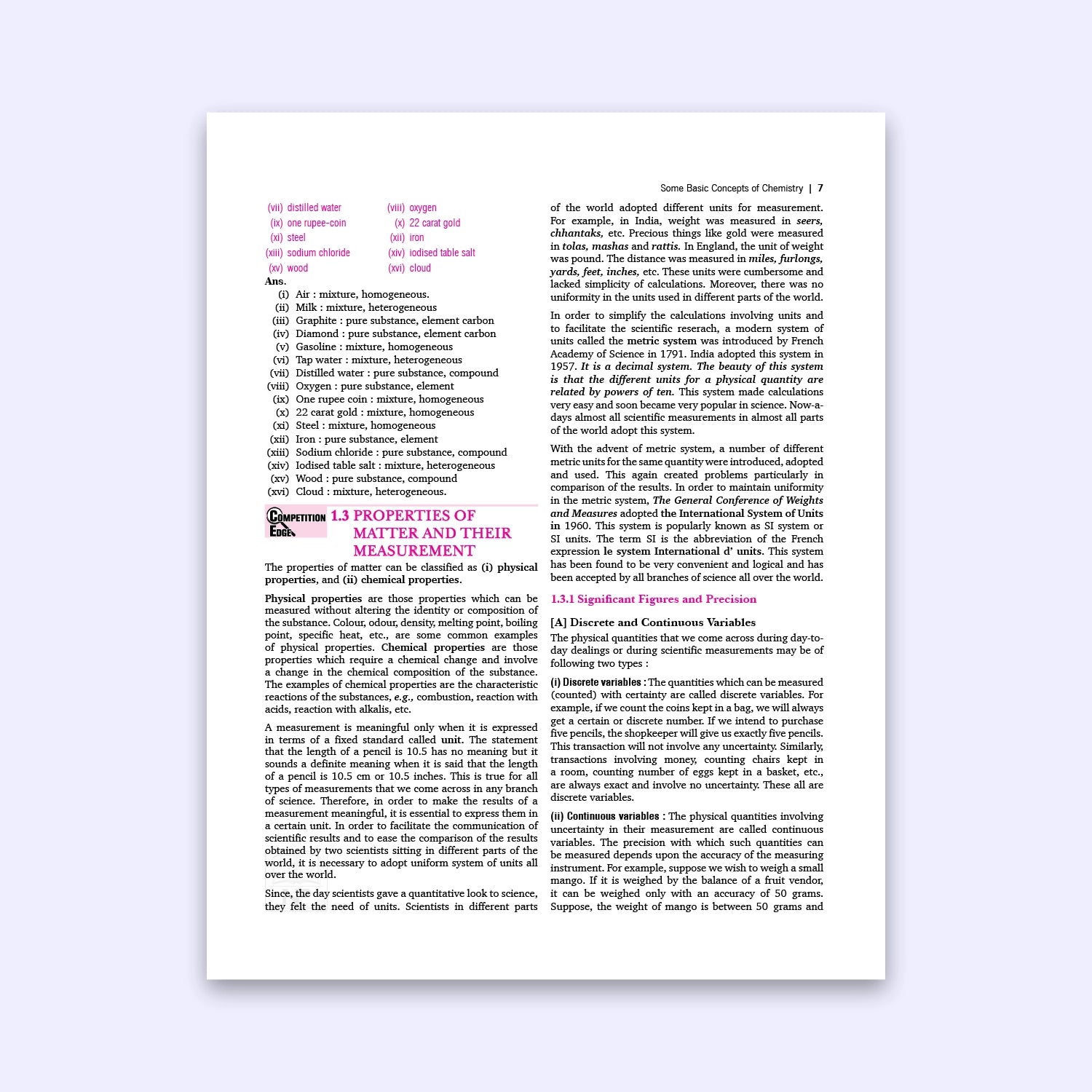 Nootan CBSE Board Chemistry Text Book for Class 11 -Academic Year 2026-27- By Dr. H.C. Srivastava Nageen Prakashan