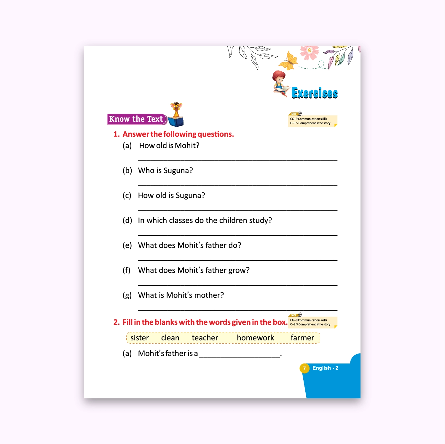 CBSE Board Rising English Reader Class 2 Textbook – Simmi Gurwara | Academic Year: 2026-27 | Nageen Prakashan