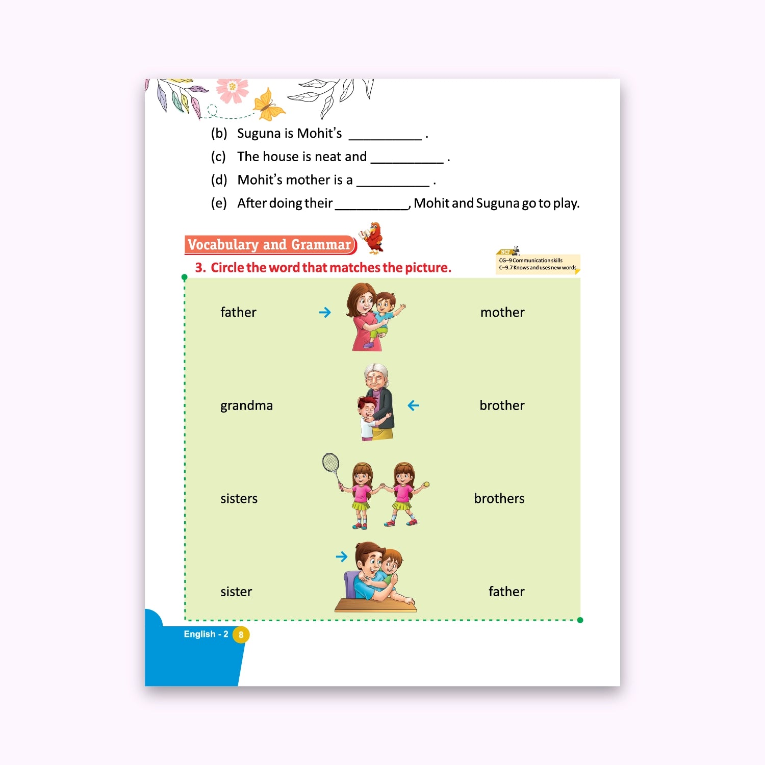 CBSE Board Rising English Reader Class 2 Textbook – Simmi Gurwara | Academic Year: 2026-27 | Nageen Prakashan