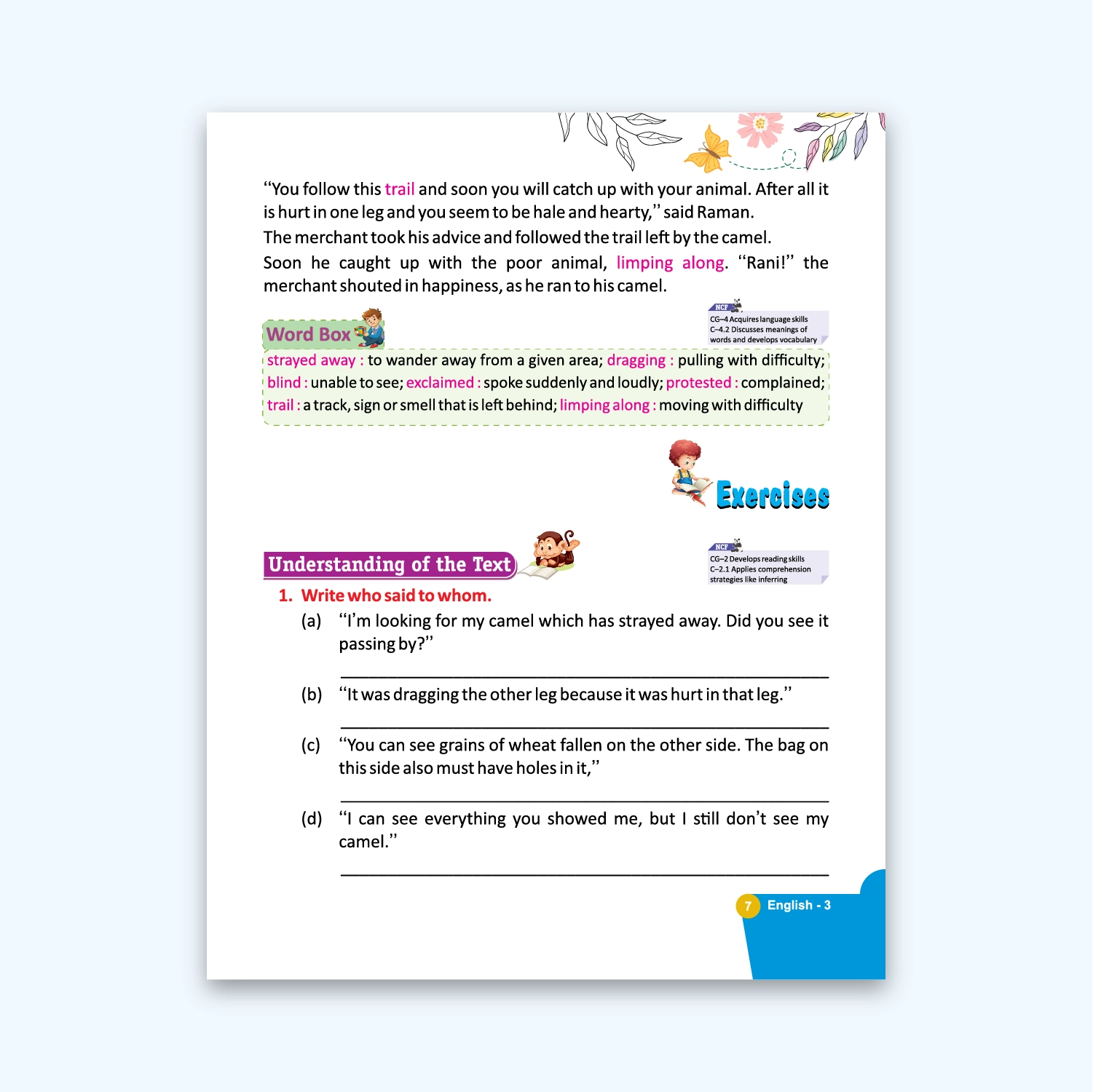 CBSE Board Rising English Reader Class 3 Textbook – Simmi Gurwara | Academic Year: 2026-27 | Nageen Prakashan