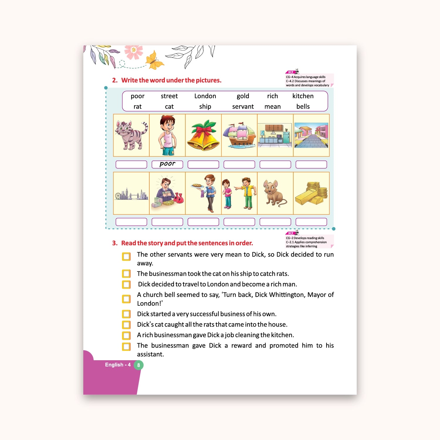 CBSE Board Rising English Reader Class 4 Textbook – Simmi Gurwara | Academic Year: 2026-27 | Nageen Prakashan