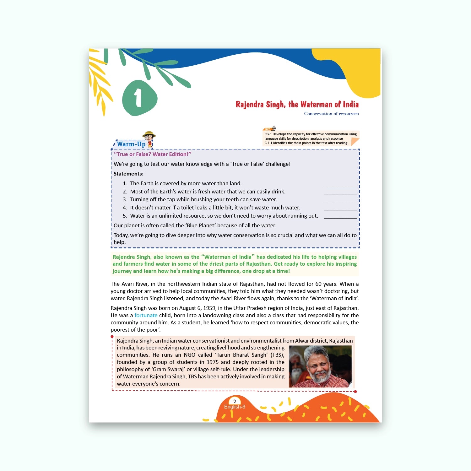 CBSE Board Rising English Reader Class 6 Textbook – Simmi Gurwara | Academic Year: 2026-27 | Nageen Prakashan