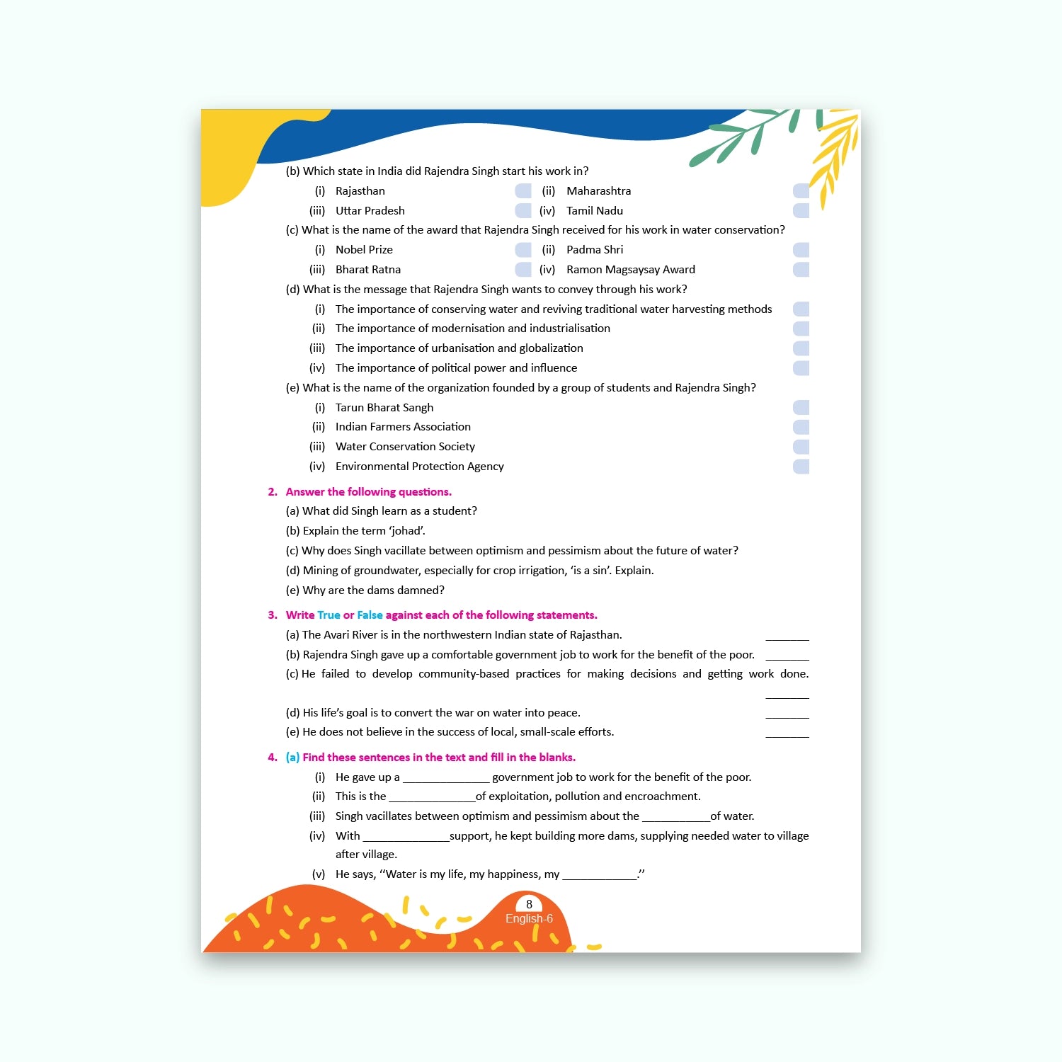 CBSE Board Rising English Reader Class 6 Textbook – Simmi Gurwara | Academic Year: 2026-27 | Nageen Prakashan