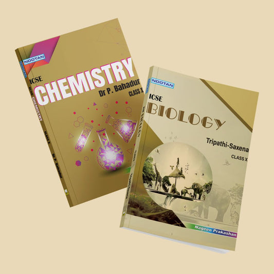 Nootan ICSE Text Book Combo Set Of Chemistry & Biology For Class-10 Academic Year 2024-2025 -  Nageen Prakashan