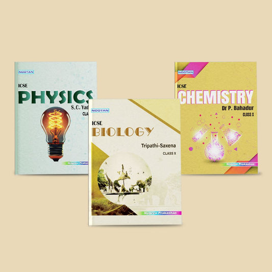 Nootan ICSE Text Book 3 Combo Set Of Physics, Chemistry & Biology  For Class-10 Academic Year 2024-2025 -   Nageen Prakashan