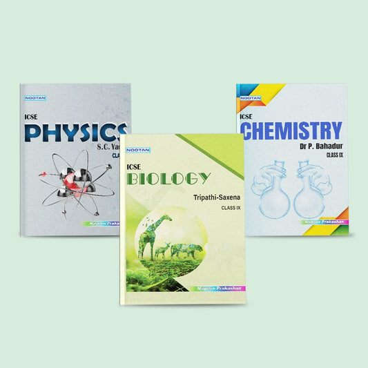 Nootan ICSE Text Book 3 Combo Set Of Physics, Chemistry & Biology  For Class-9 Academic Year 2024-2025 -   Nageen Prakashan