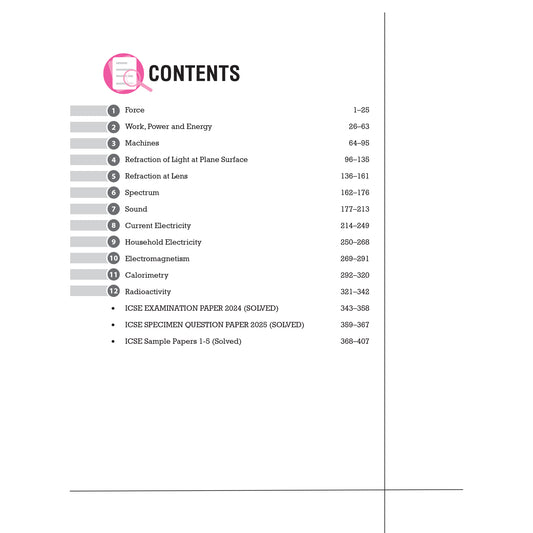 Vatsal ICSE Handbook Physics Class 10th for Board Exam 2025 -  Nageen Prakashan