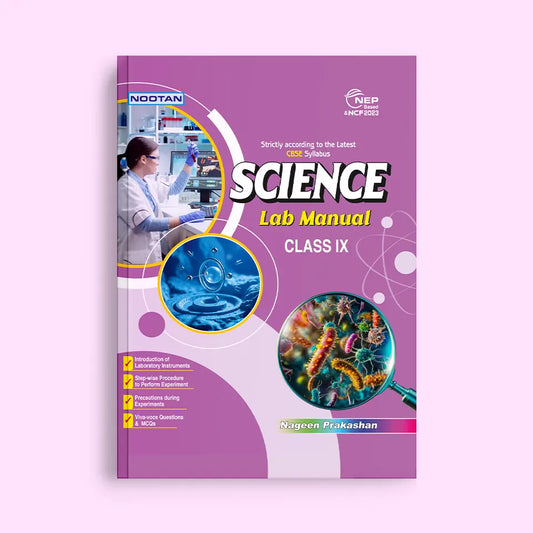 Nootan CBSE Board Science Lab Manual Book for Class 9th Academic Year 2025-26 - Nageen Prakashan