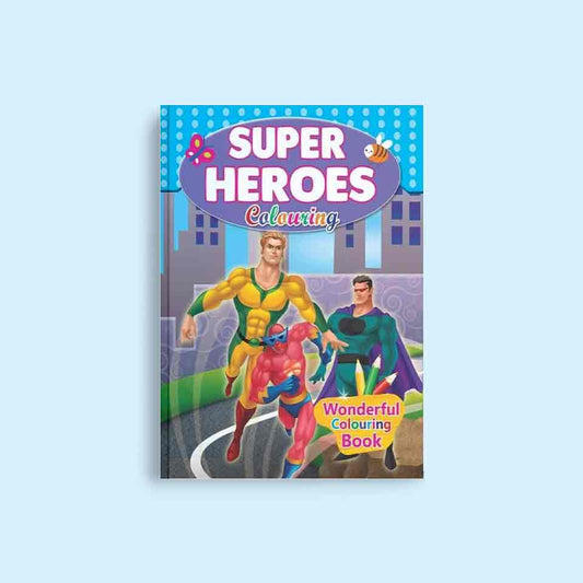 Wonderful Colouring Book- Super Heroes Colouring - Nageen Prakashan