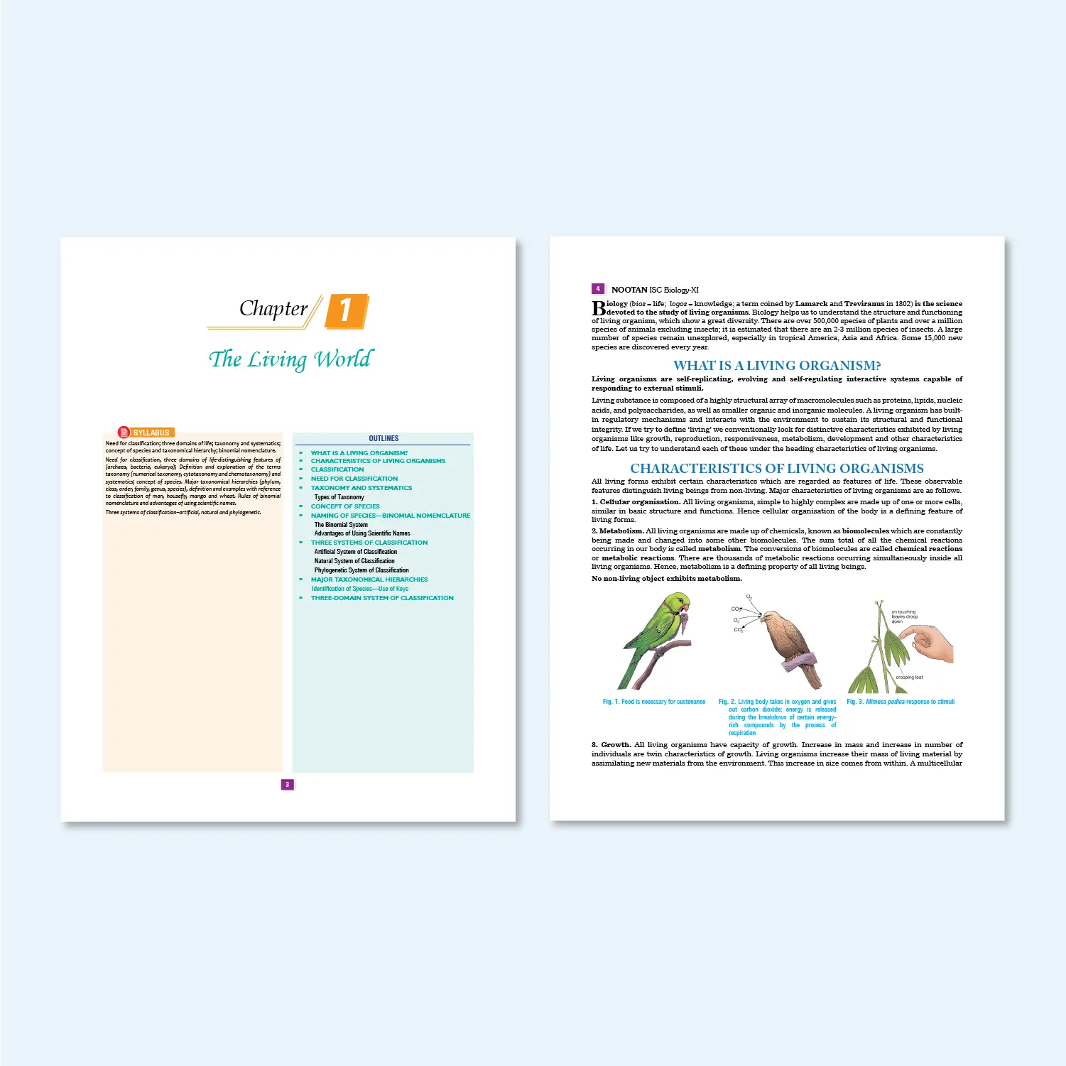 Nootan ISC Board Biology Text Book For Class 11th - Academic Year 2025-26 By Dr. H.C. Srivastava - Nageen Prakashan