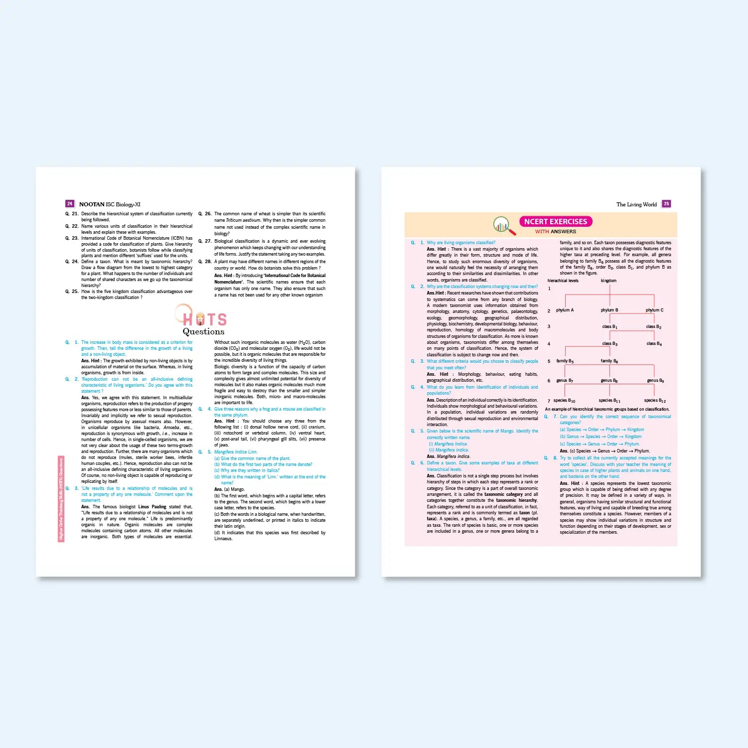 Nootan ISC Board Biology Text Book For Class 11th - Academic Year 2025-26 By Dr. H.C. Srivastava - Nageen Prakashan