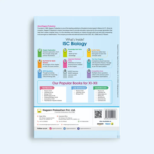 11th Isc Science Book ISC Board Books for Class 11 & 12 For All Subjects | Nageen Prakashan