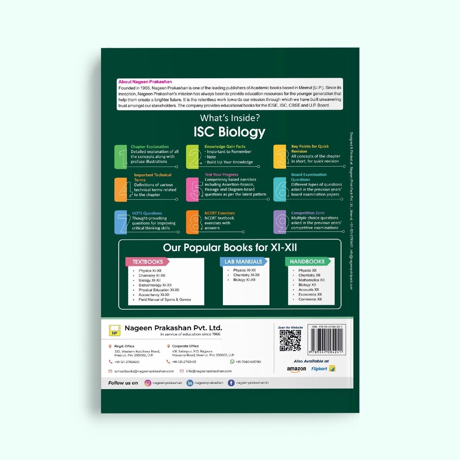 Nootan ISC Board Biology Textbook For Class 12th - Academic Year 2026-27 By V. Singh, D.K Jain, & Ajay Kumar Bhattacharya - Nageen Prakashan