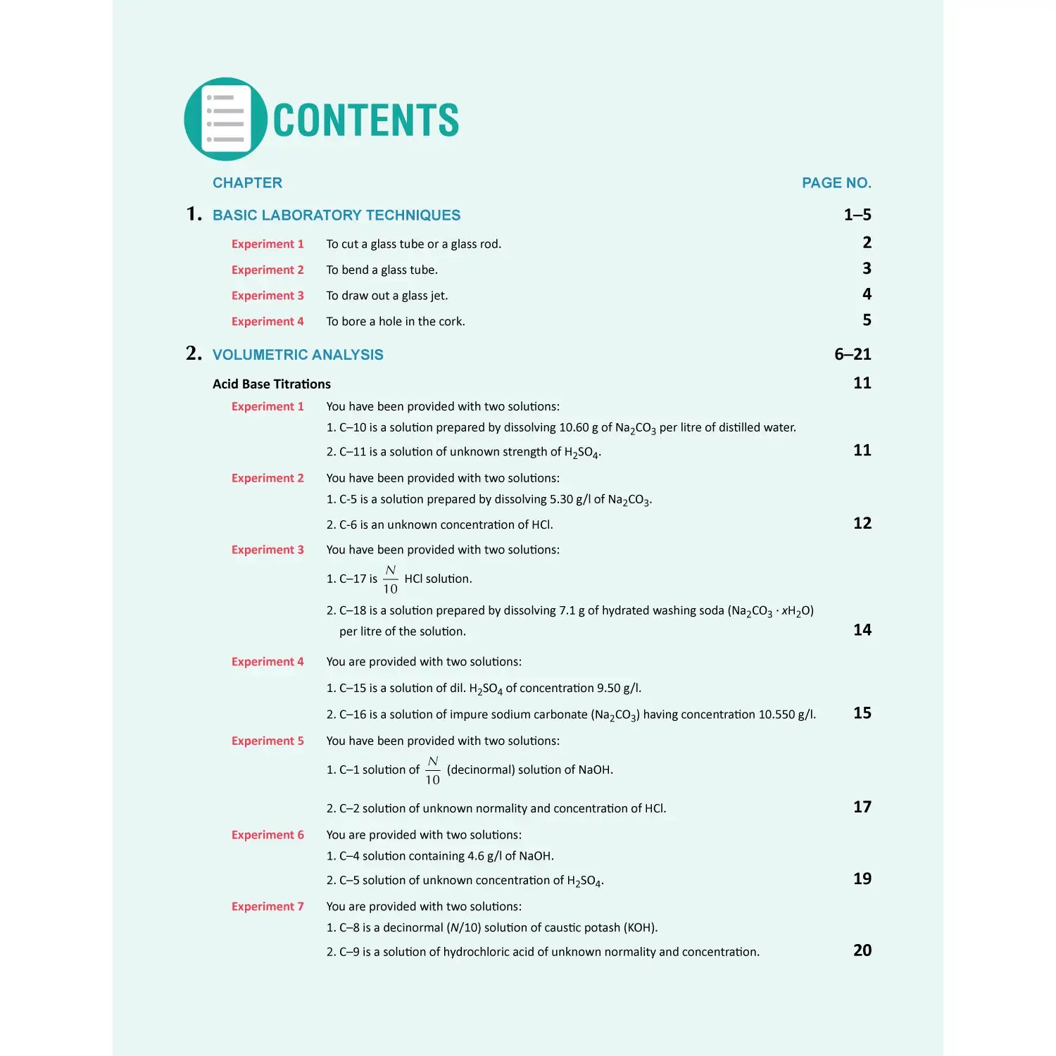 Nootan ISC Board Chemistry Lab Manual For Class 11th - Academic Year 2026-27 - Nageen Prakashan