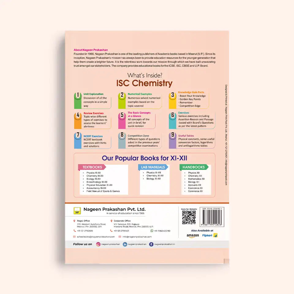 Buy ISC Board Chemistry Books for Class 11 (2025-26) | Nageen Prakashan